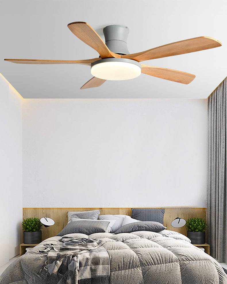 Ventilador de techo con lámpara de perfil bajo WOMO moderno - WM5198
