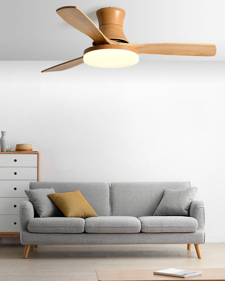 Ventilador de techo con lámpara de perfil bajo WOMO moderno - WM5198