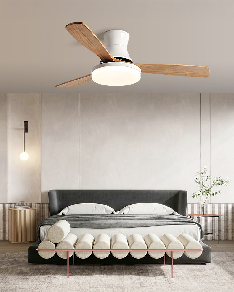 Ventilador de techo con lámpara de perfil bajo WOMO moderno - WM5198