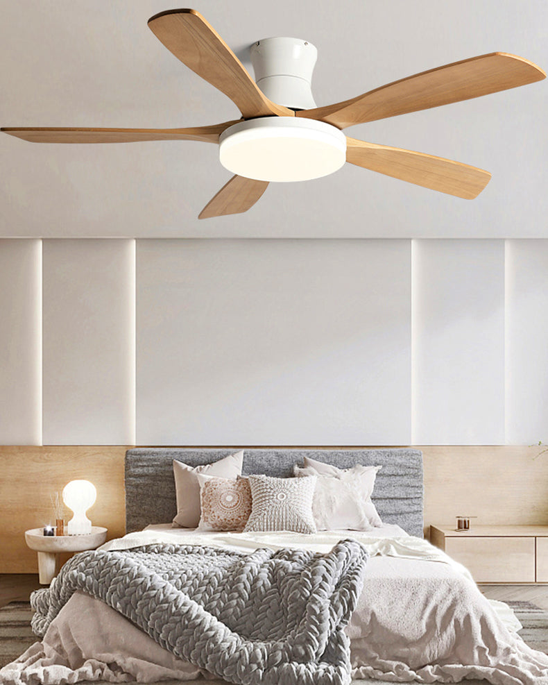 Ventilador de techo con lámpara de perfil bajo WOMO moderno - WM5198