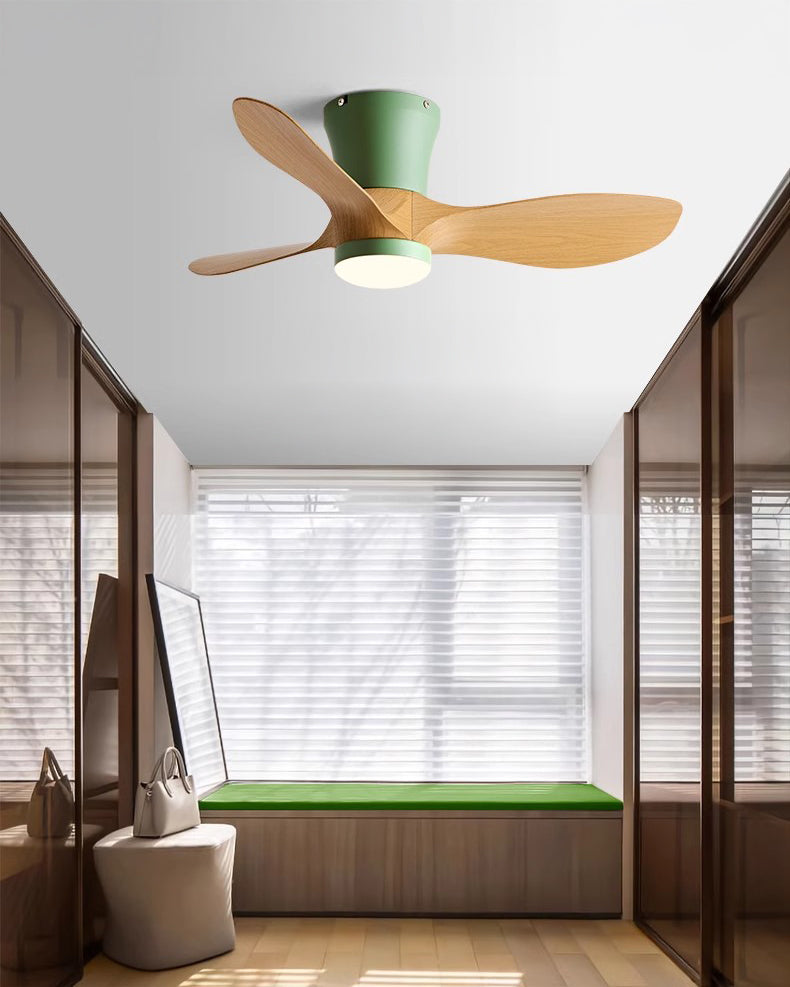 Ventilador de techo pequeño WOMO de 3 aspas con lámpara - WM5218