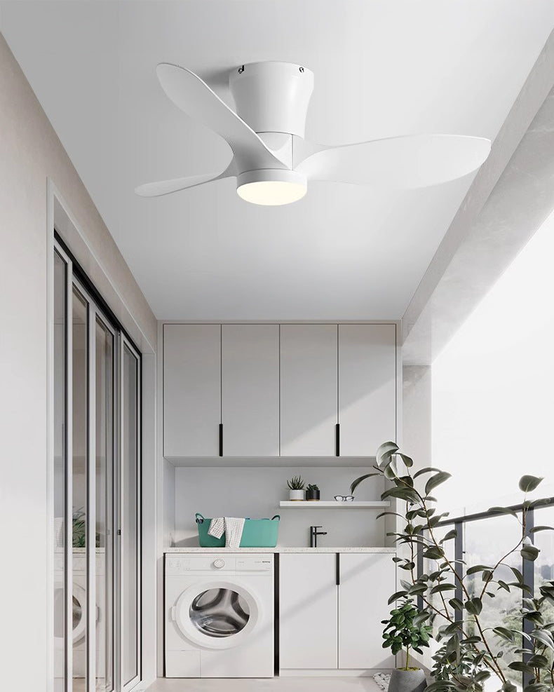 Ventilador de techo pequeño WOMO de 3 aspas con lámpara - WM5218