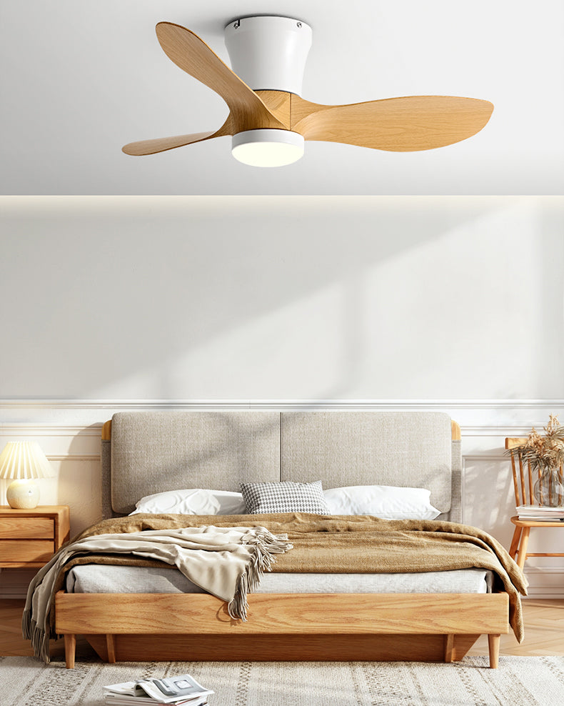 Ventilador de techo pequeño WOMO de 3 aspas con lámpara - WM5218