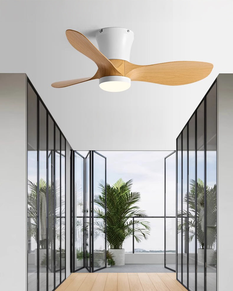 Ventilador de techo pequeño WOMO de 3 aspas con lámpara - WM5218