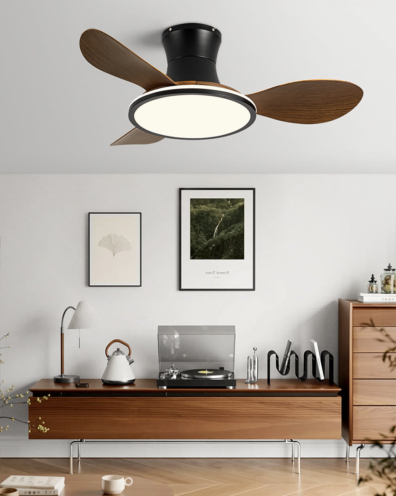 Ventilador de techo con lámpara de perfil bajo WOMO moderno - WM5239