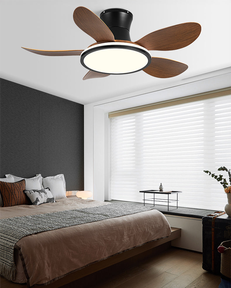 Ventilador de techo con lámpara de perfil bajo WOMO moderno - WM5239