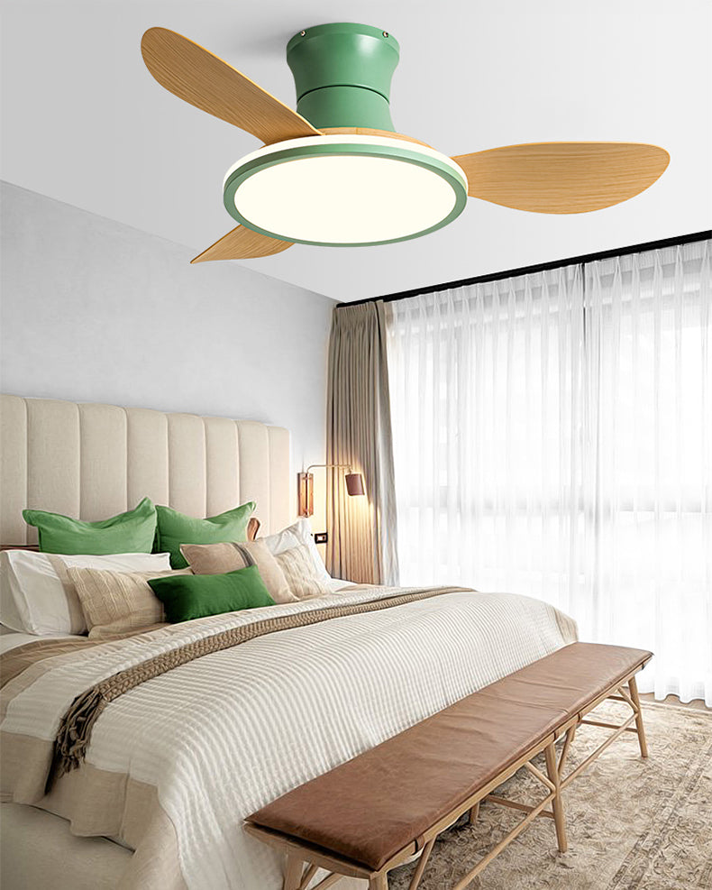 Ventilador de techo con lámpara de perfil bajo WOMO moderno - WM5239