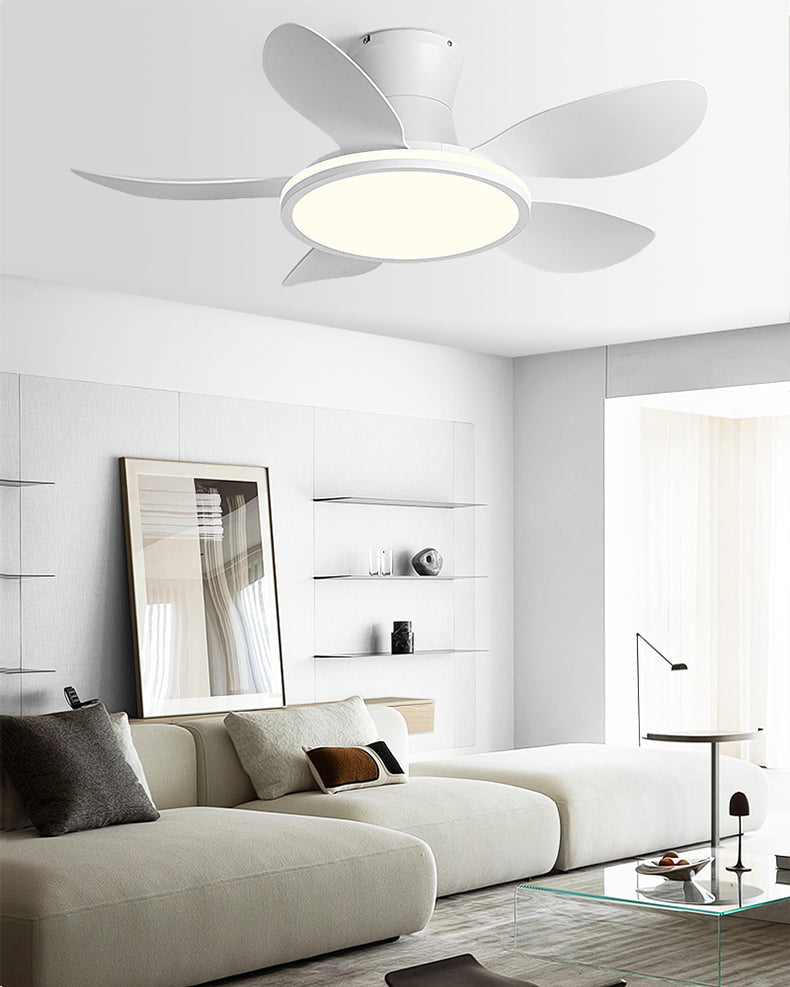 Ventilador de techo con lámpara de perfil bajo WOMO moderno - WM5239