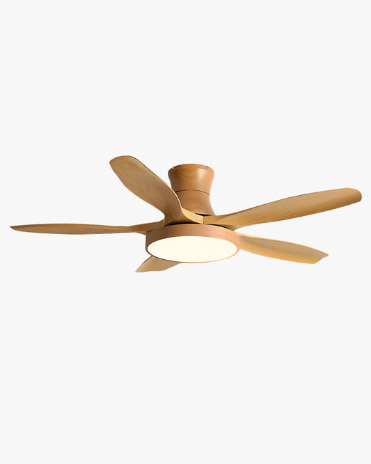 Ventilador de techo WOMO de 5 aspas de perfil bajo con lámpara - WM5245a