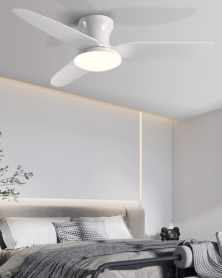 Ventilador de techo WOMO de 3 aspas de perfil bajo con lámpara - WM5261