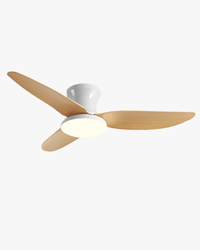 Ventilador de techo WOMO de 3 aspas de perfil bajo con lámpara - WM5261