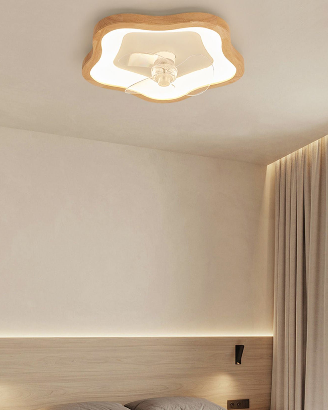 Ventilador de techo WOMO de perfil bajo con luz brillante - WM5266