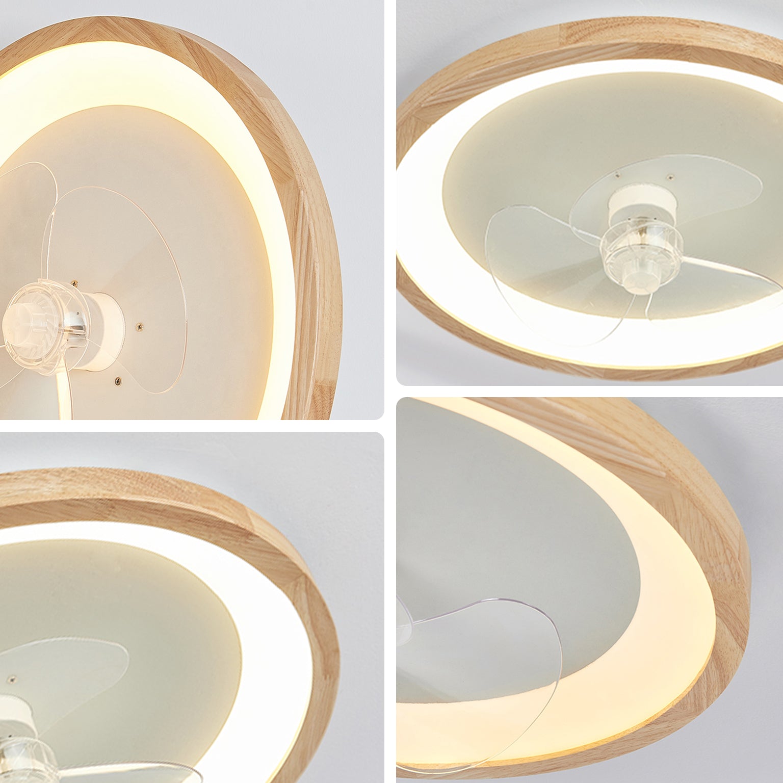 Ventilador de techo WOMO de perfil bajo con luz brillante - WM5266