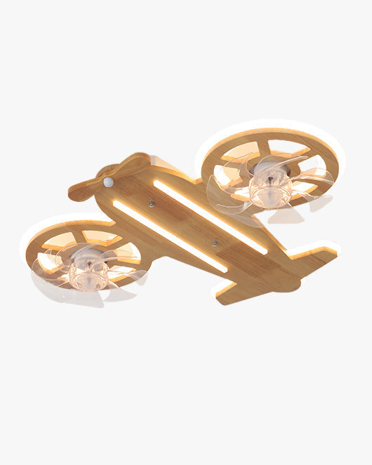 Ventilador de techo WOMO Propeller de perfil bajo con lámpara - WM5275