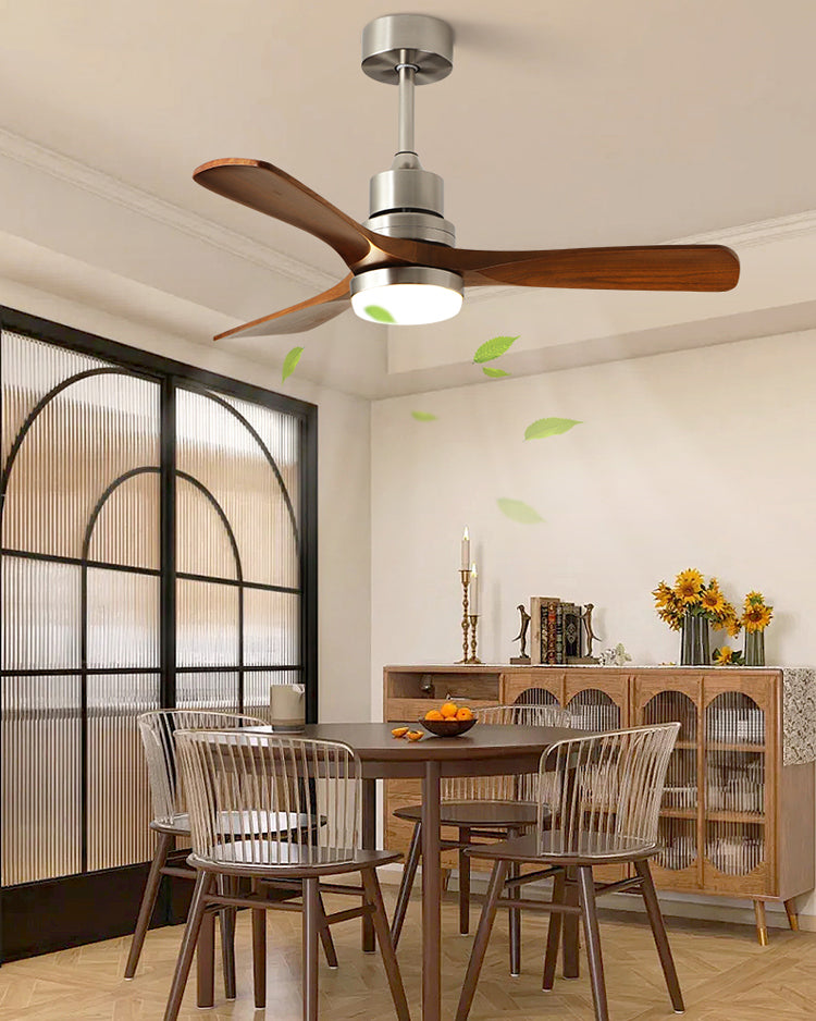 WOMO Ventiladores de techo con luz Moderno Mid Century - WM5277
