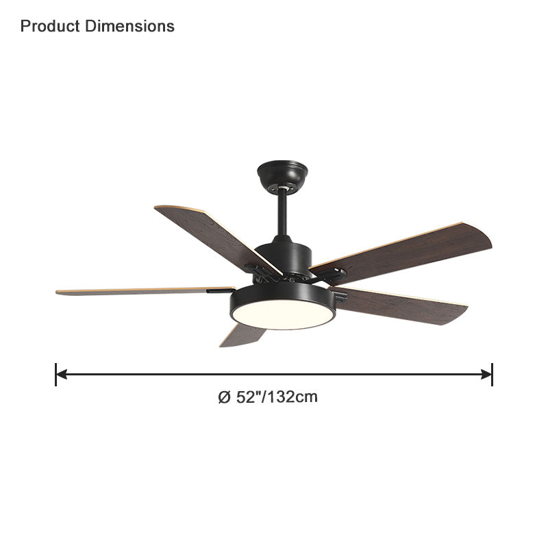WOMO Ventiladores de techo con luz Delgada - WM5013