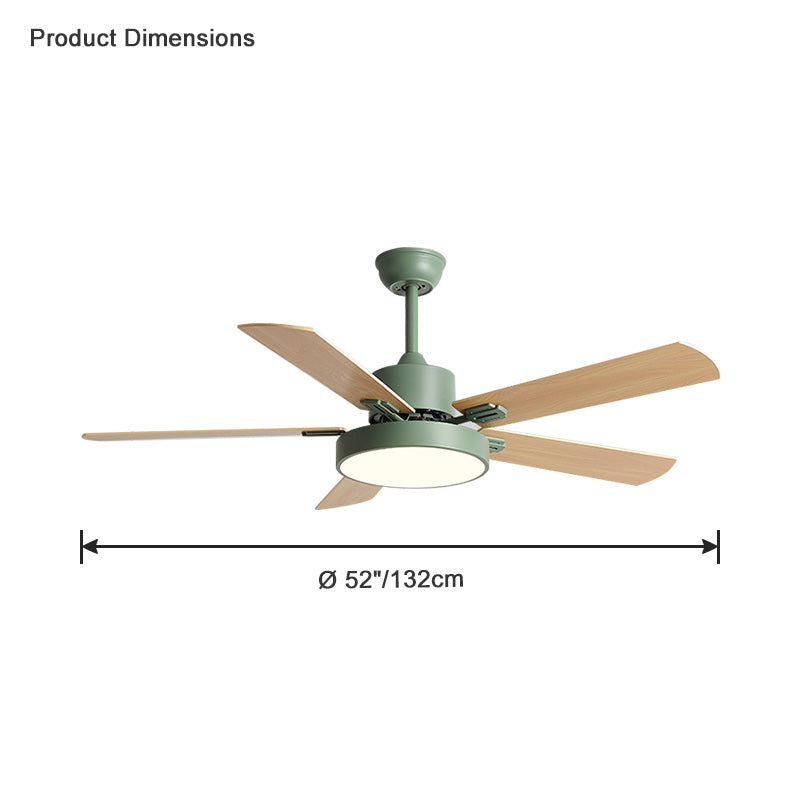 WOMO Ventiladores de techo con luz Delgada - WM5013