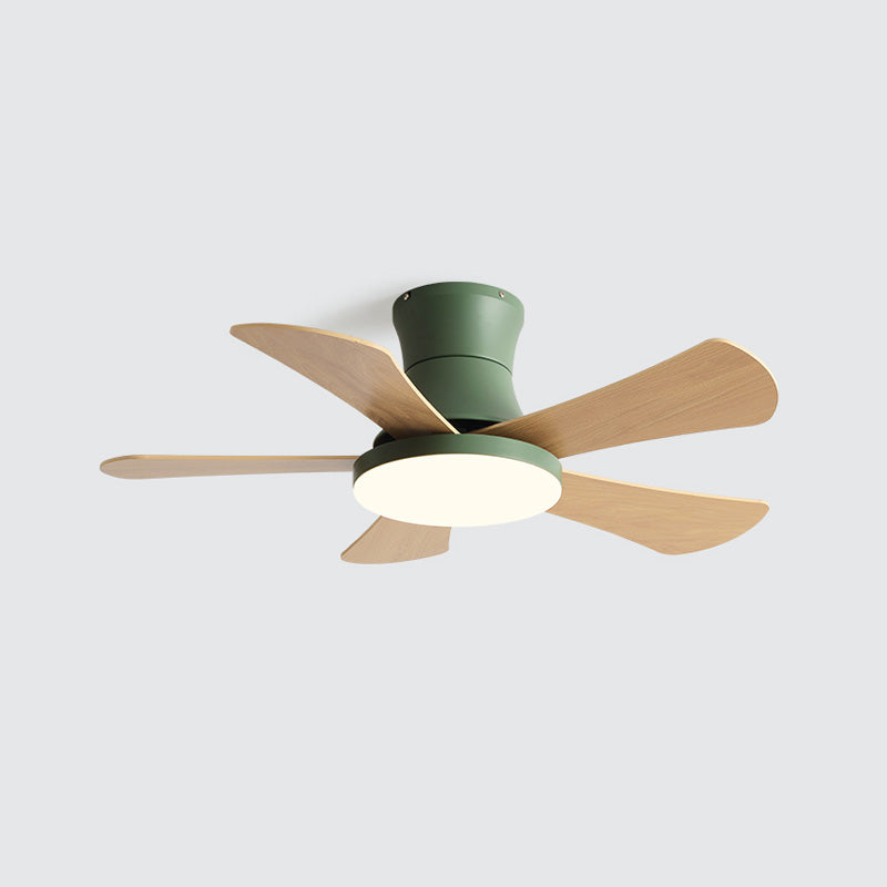 WOMO Ventiladores de techo con luz Escandinava Baja Perfil - WM5086