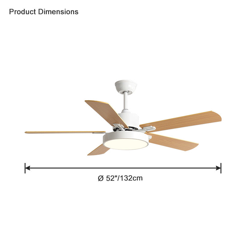 WOMO Ventiladores de techo con luz Delgada - WM5013