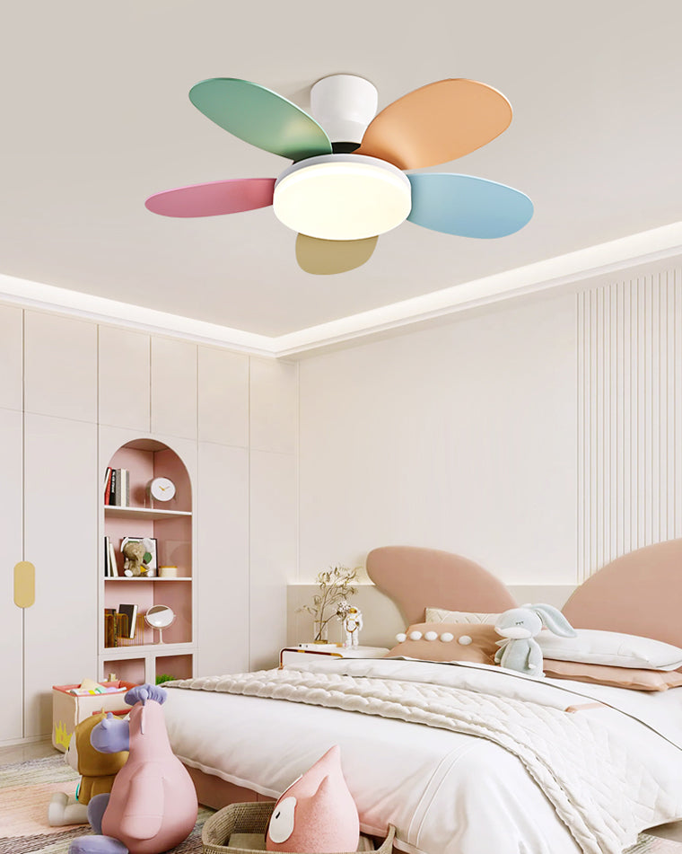 WOMO Scandinavian Wood Ceiling Fans with Light - WM5004
