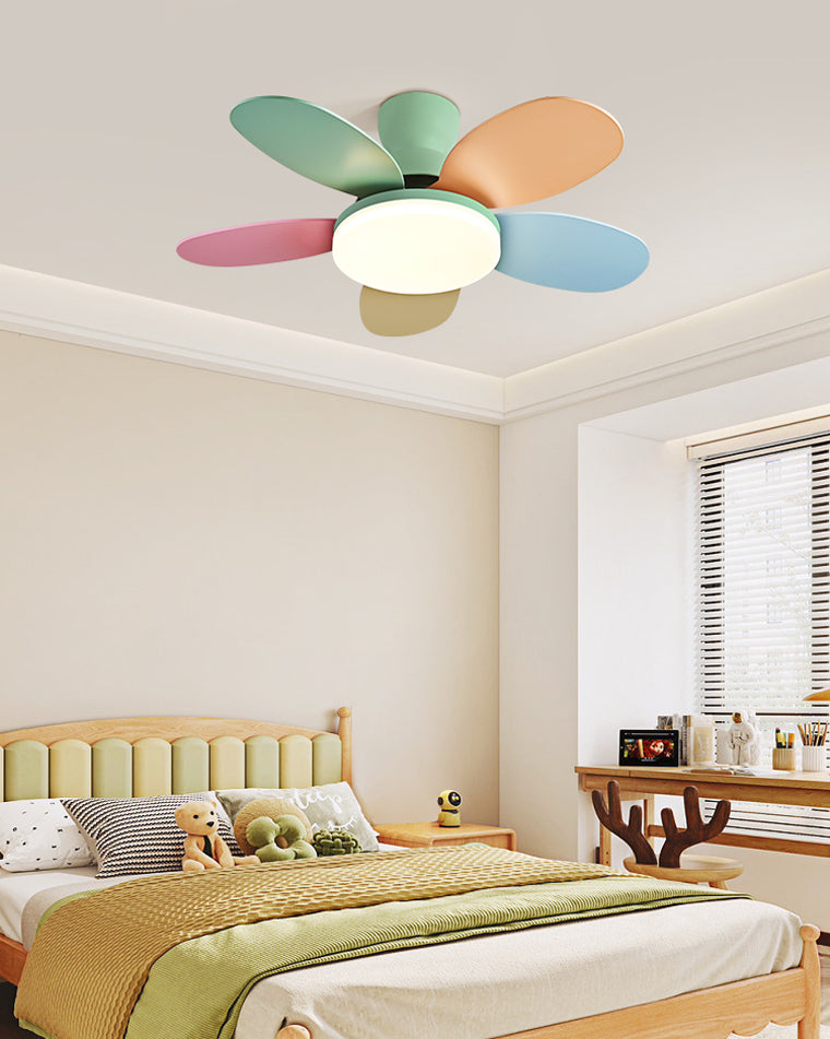 WOMO Scandinavian Wood Ceiling Fans with Light - WM5004