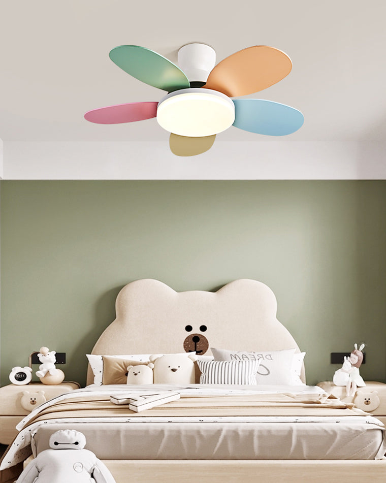 WOMO Scandinavian Wood Ceiling Fans with Light - WM5004
