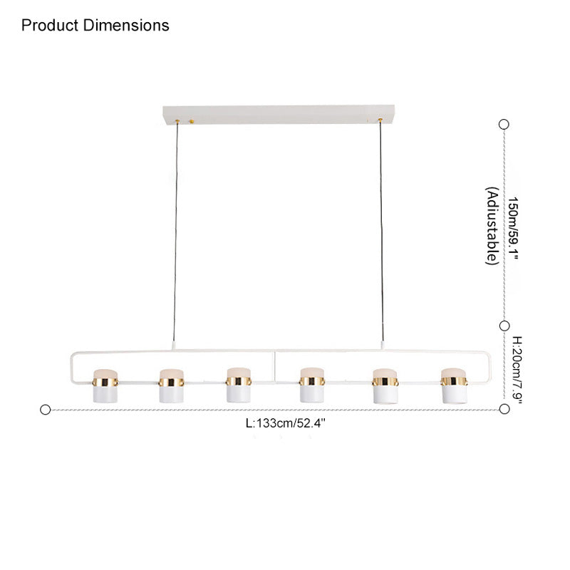 Lámpara colgante lineal para cocina WOMO - WM2019