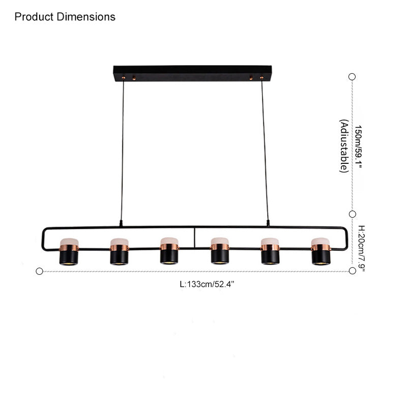 Lámpara colgante lineal para cocina WOMO - WM2019