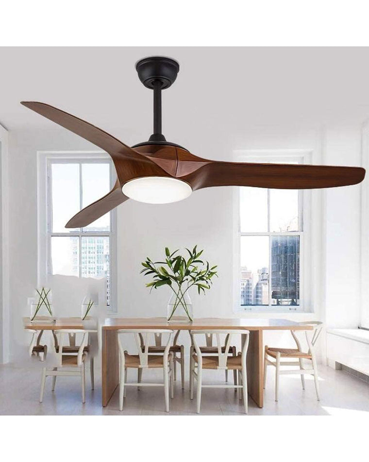 WOMO Ventiladores de techo con luz Grande con 3 Aspas - WM5107