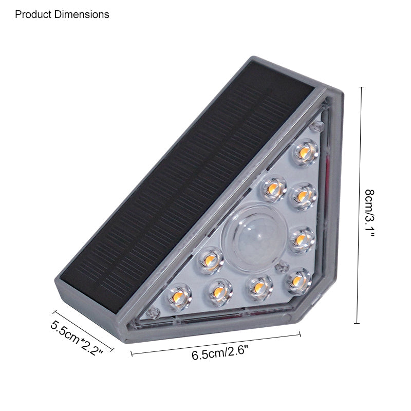 WOMO Lámpara solar de terraza con detector de movimiento - WM9023