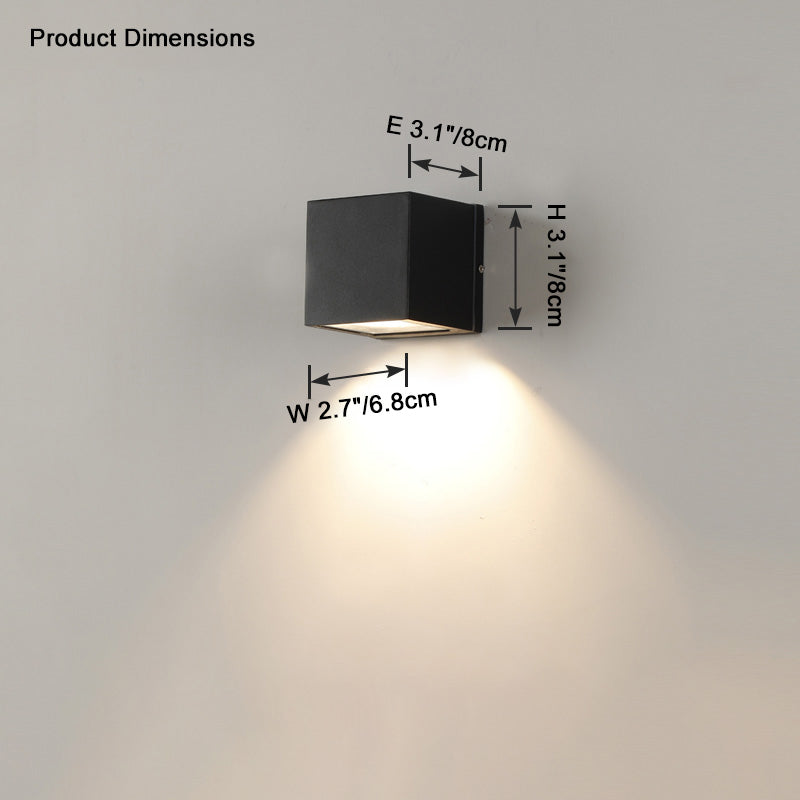 Lámpara de pared exterior WOMO con iluminación ascendente y descendente - WM9079