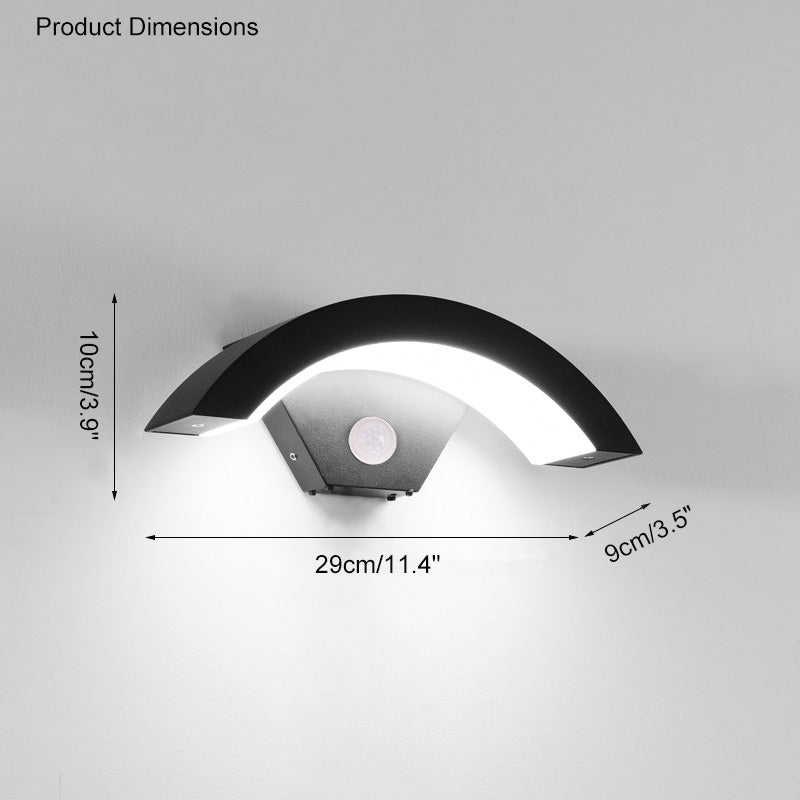 WOMO Lámpara de pared con detector de movimiento para exteriores -WM9002