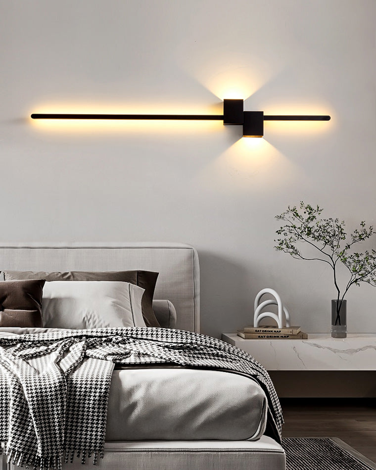 Aplique de pared lineal WOMO con iluminación ascendente y descendente - WM6004