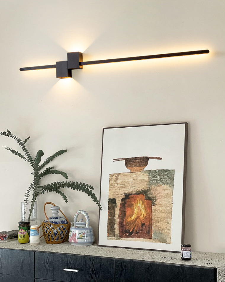 Aplique de pared lineal WOMO con iluminación ascendente y descendente - WM6004