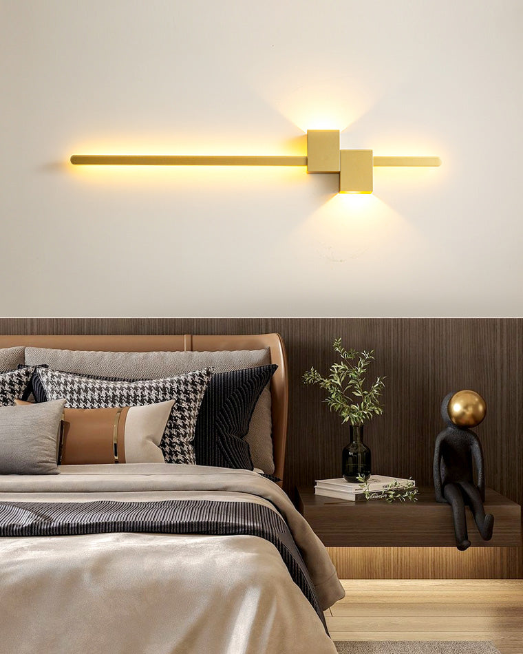 Aplique de pared lineal WOMO con iluminación ascendente y descendente - WM6004