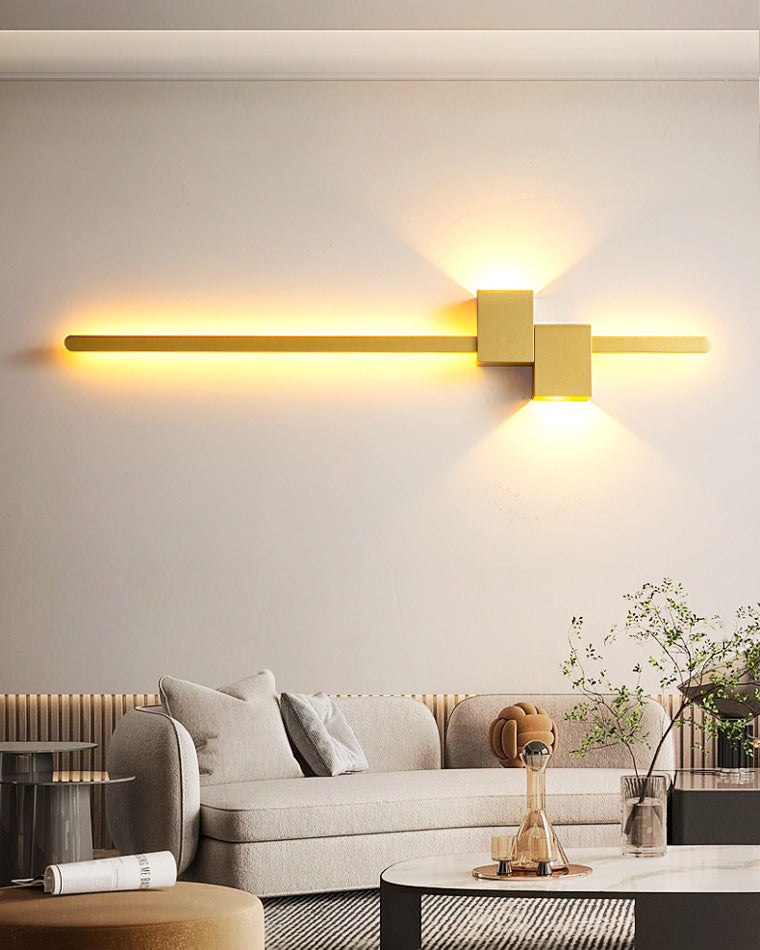 Aplique de pared lineal WOMO con iluminación ascendente y descendente - WM6004
