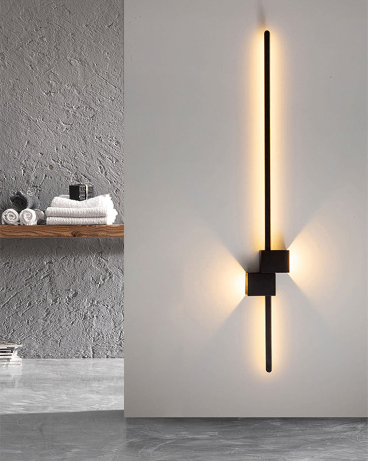 Aplique de pared lineal WOMO con iluminación ascendente y descendente - WM6004