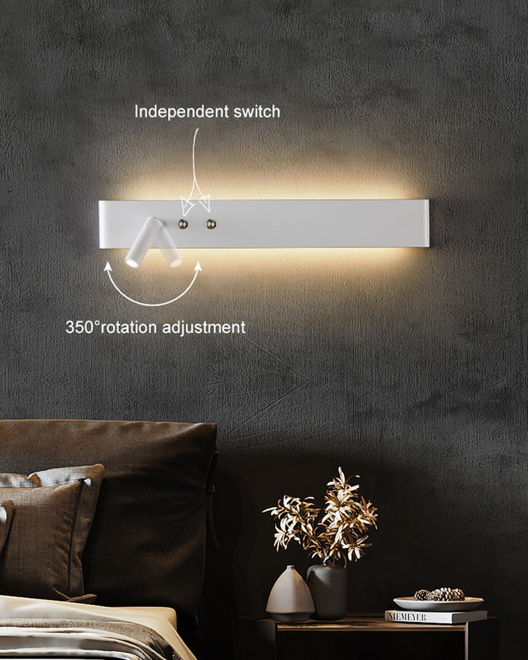 Foco lineal de pared WOMO con interruptor-WM6006