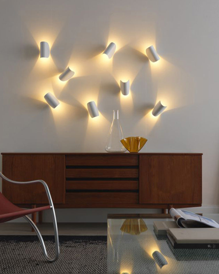 WOMO Aplique de pared ajustable con media pantalla - WM6013