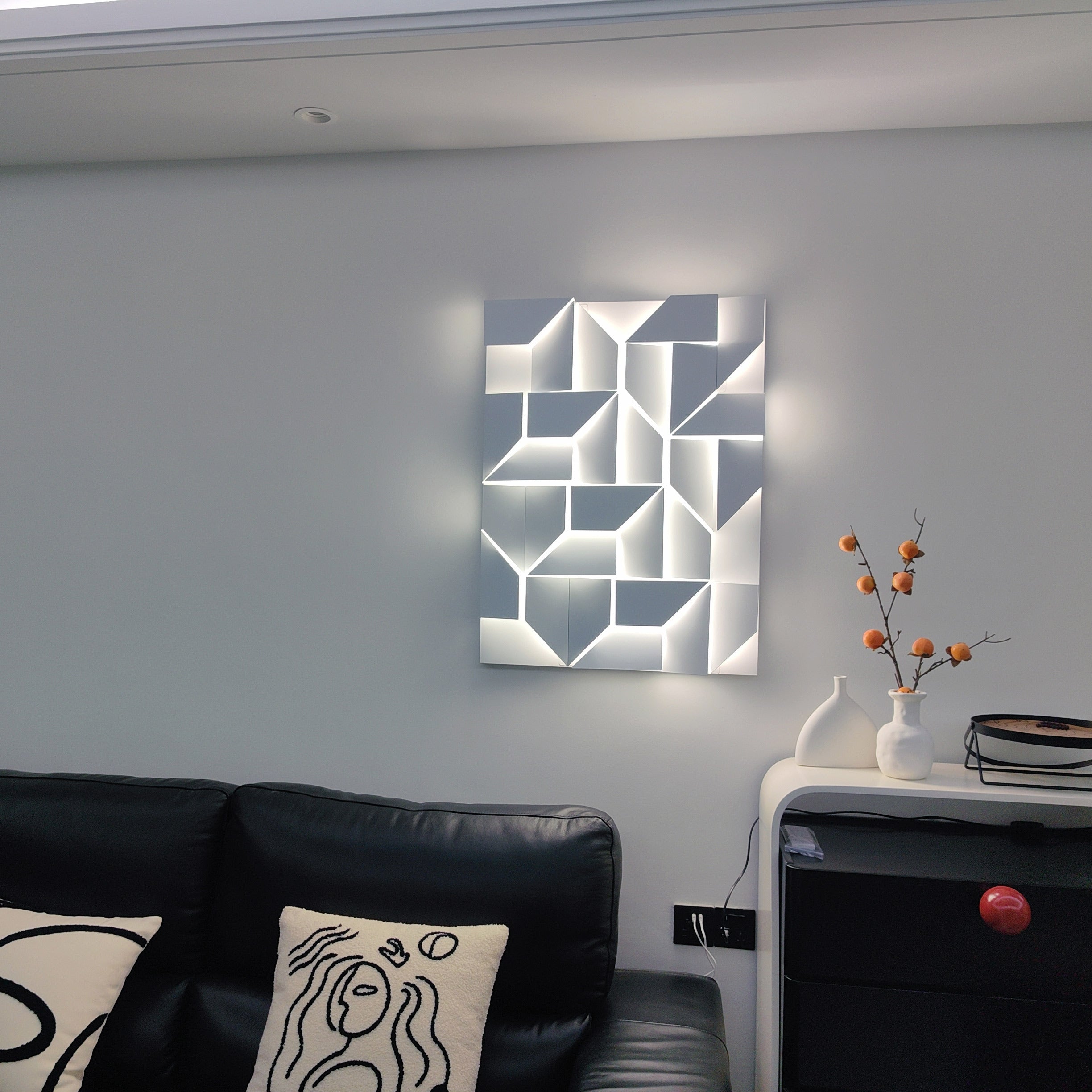 WOMO Rectangular wall light with a sculptural design - WM6020