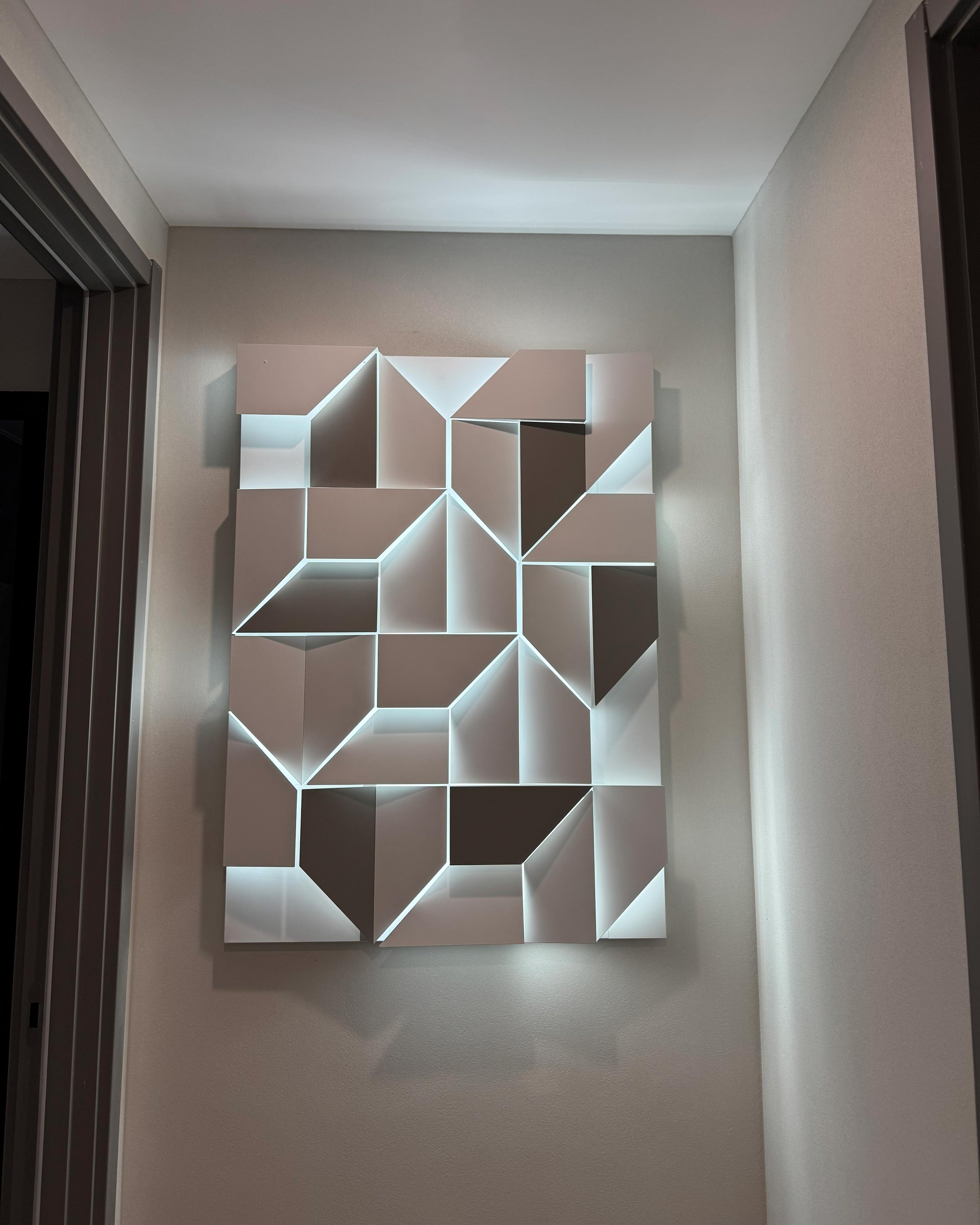 WOMO Rectangular wall light with a sculptural design - WM6020