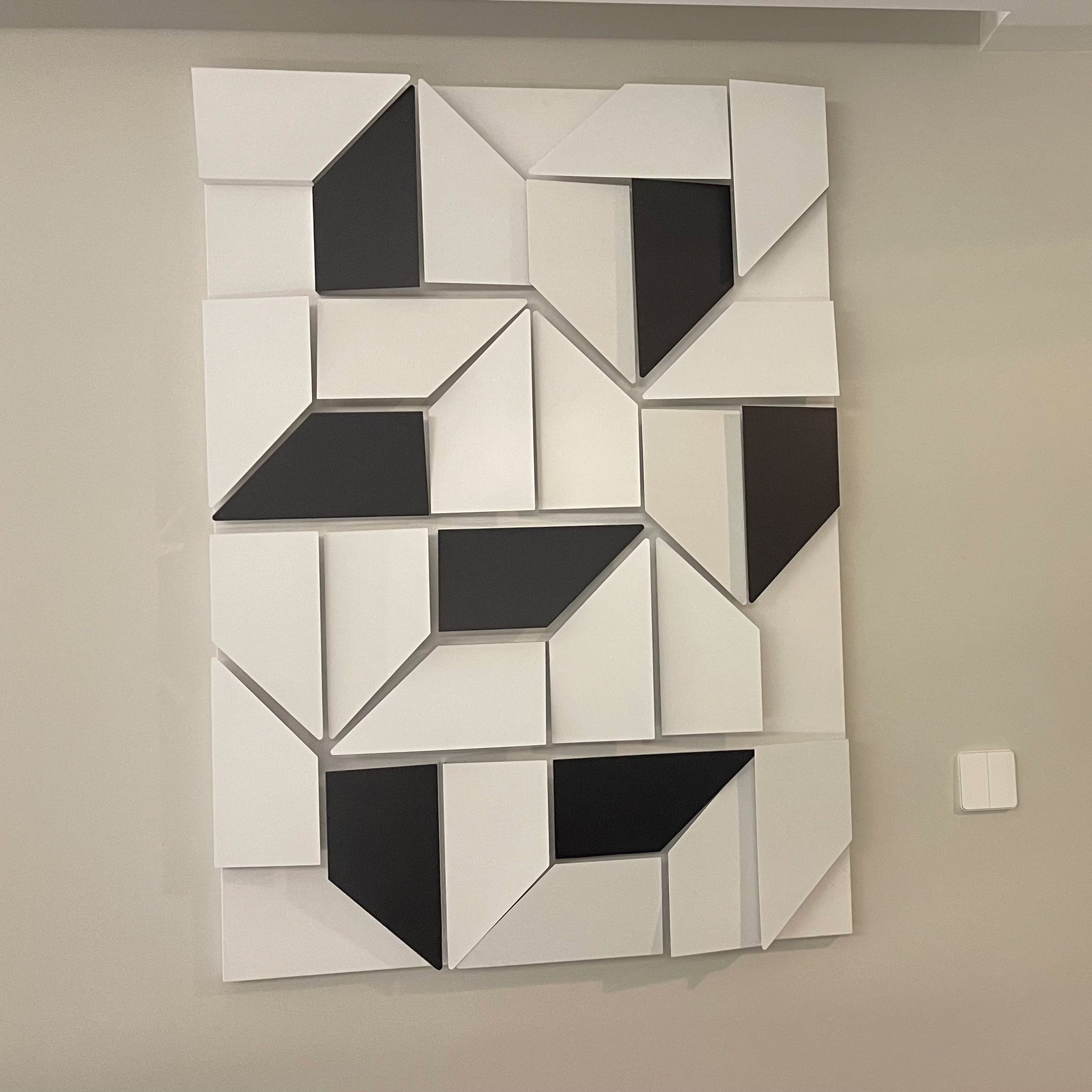 WOMO Rectangular wall light with a sculptural design - WM6020