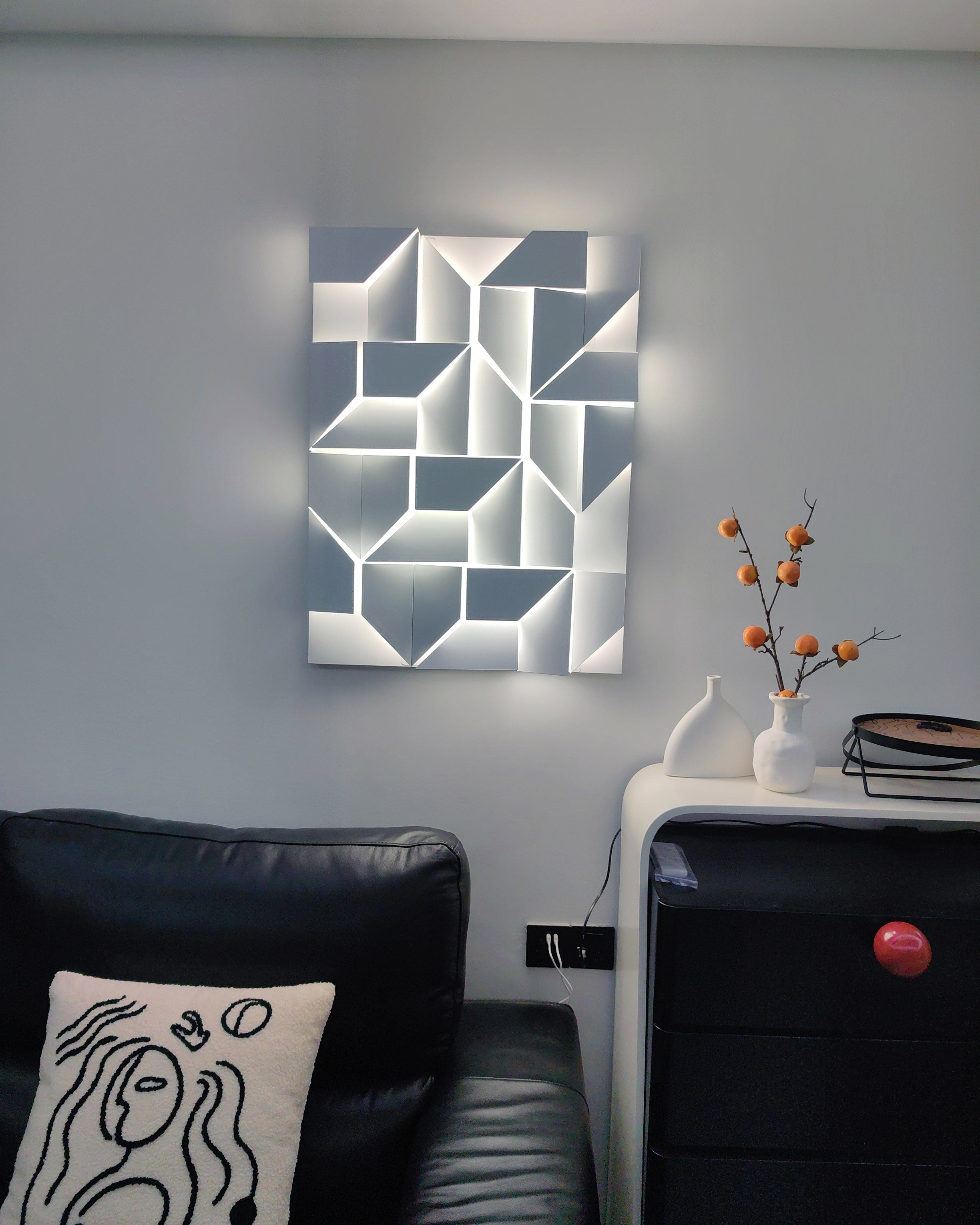WOMO Rectangular wall light with a sculptural design - WM6020