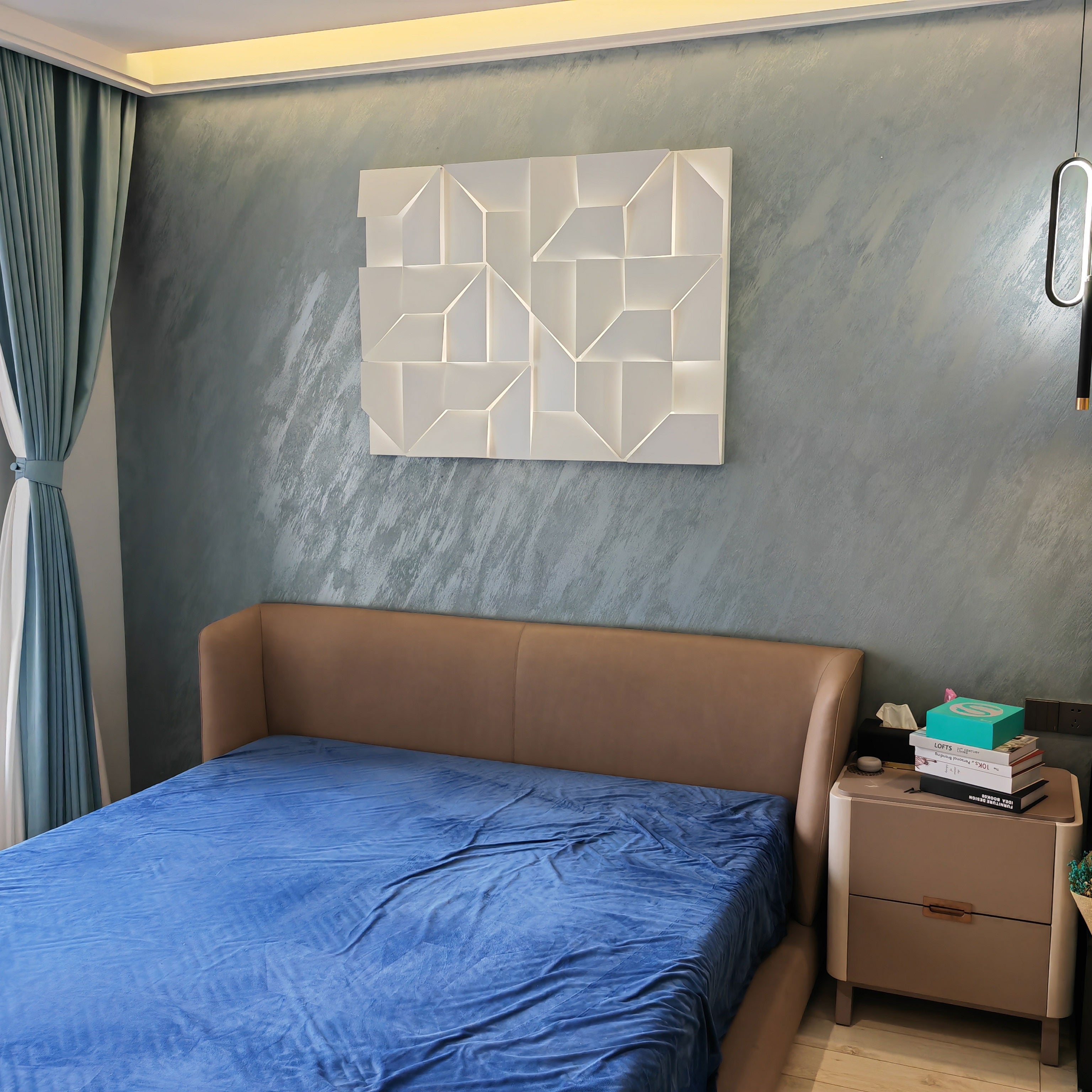 WOMO Rectangular wall light with a sculptural design - WM6020