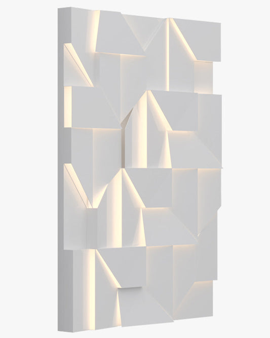 WOMO Aplique de pared rectangular con diseño escultural - WM6020