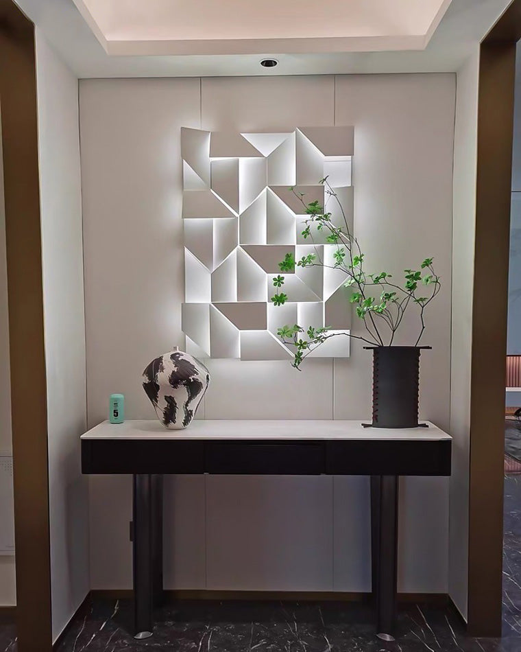 WOMO Rectangular wall light with a sculptural design - WM6020