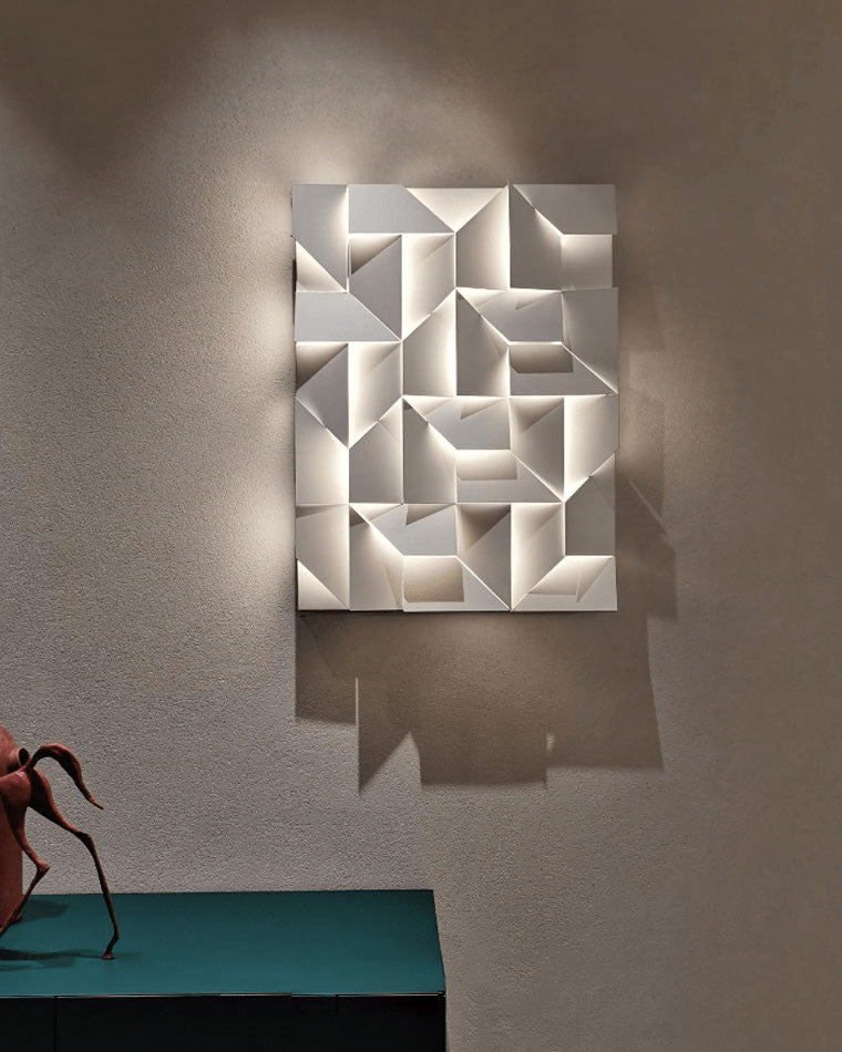 WOMO Rectangular wall light with a sculptural design - WM6020