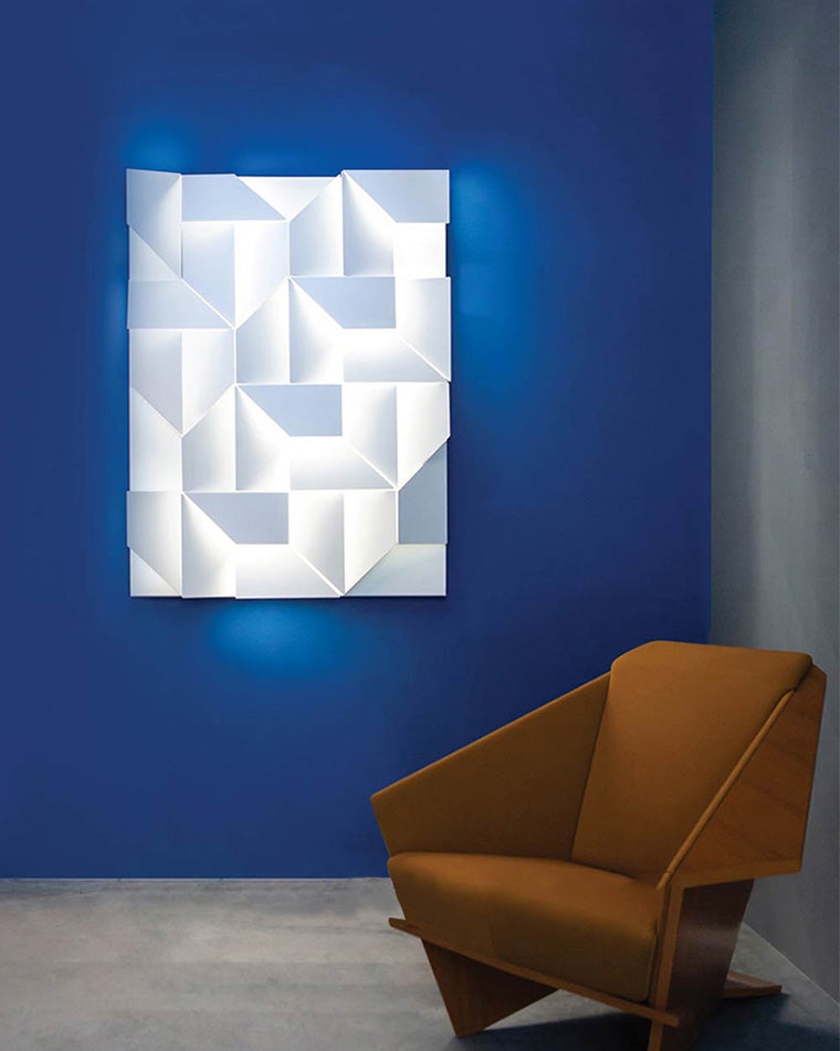 WOMO Rectangular wall light with a sculptural design - WM6020