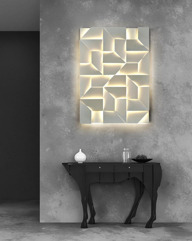 WOMO Rectangular wall light with a sculptural design - WM6020