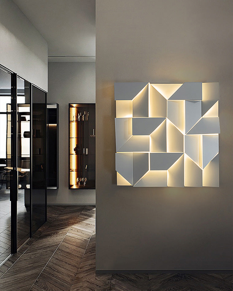 WOMO Rectangular wall light with a sculptural design - WM6020